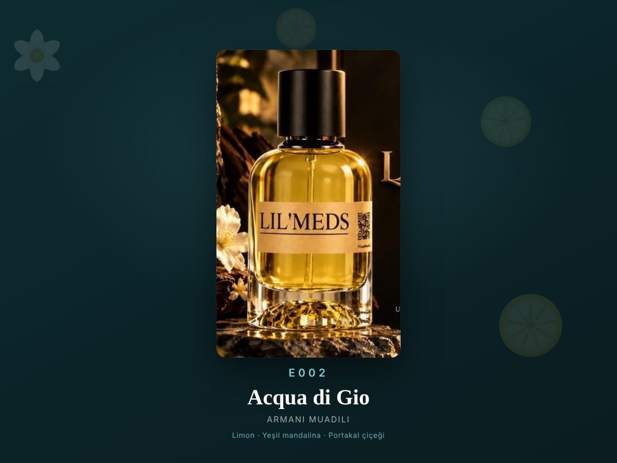 Armani Acqua di Gio muadili parfüm — E002, 50 ml