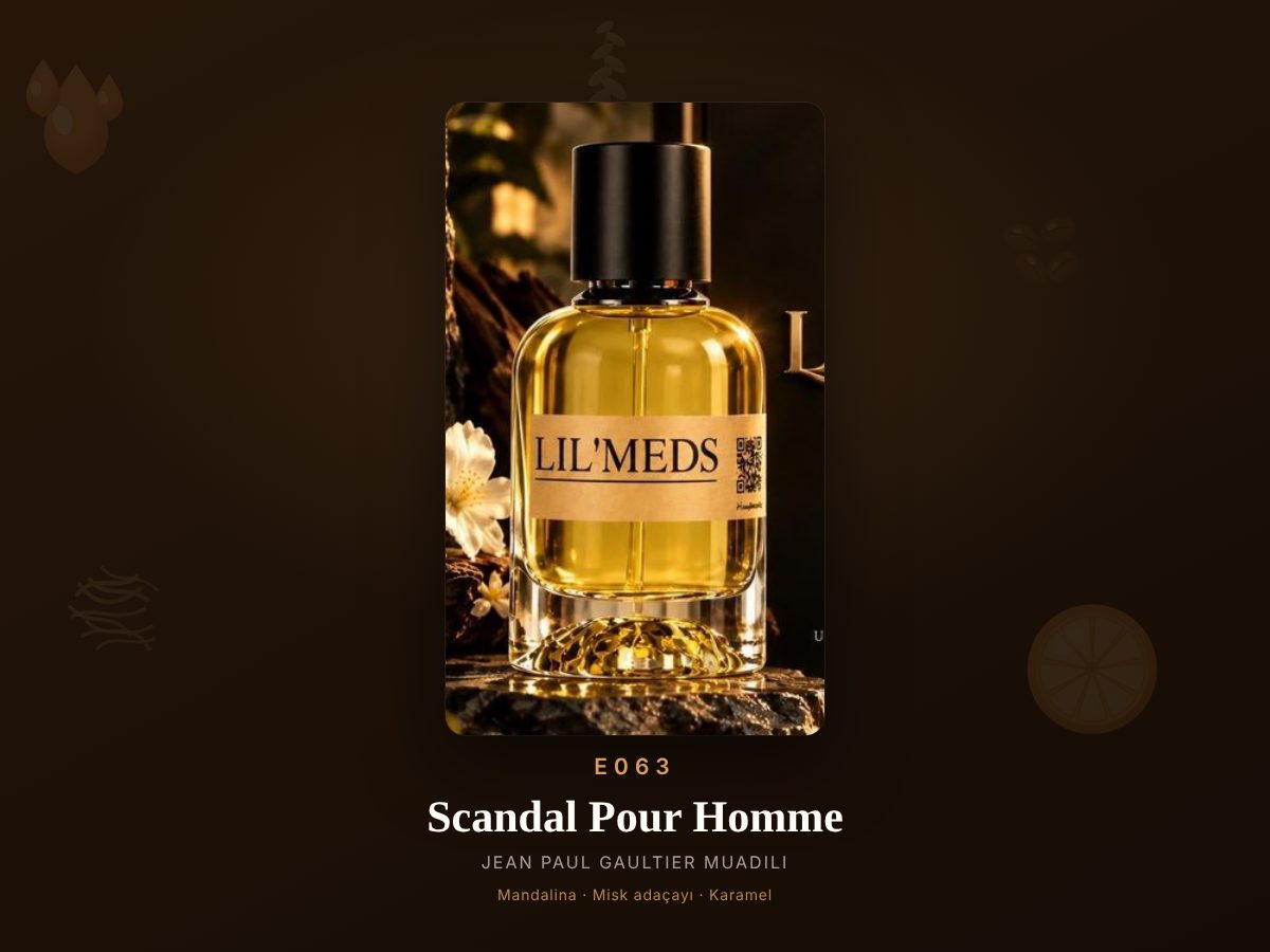 Jean Paul Gaultier Scandal Pour Homme muadili parfüm — E063, 50 ml