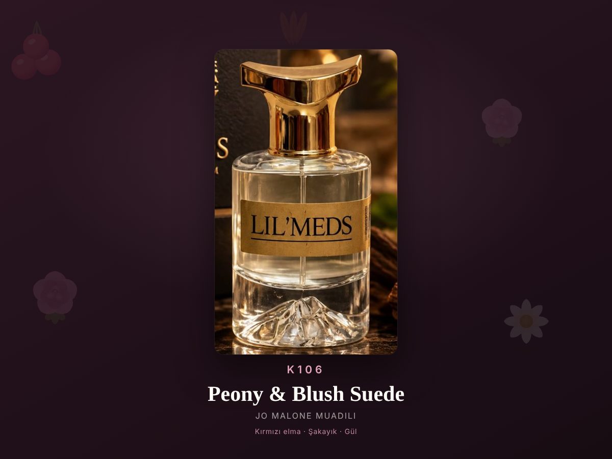Jo Malone Peony & Blush Suede muadili parfüm — K106, 50 ml